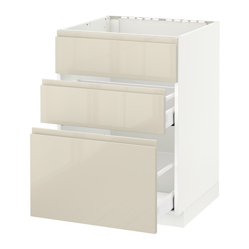 METOD/MAXIMERA base cab f sink+3 fronts/2 drawers