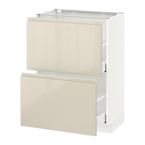 METOD base cabinet with 2 drawers