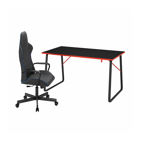 UTESPELARE/HUVUDSPELARE gaming desk and chair