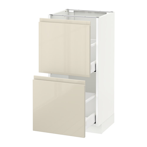 METOD base cabinet with 2 drawers