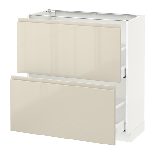 METOD base cabinet with 2 drawers