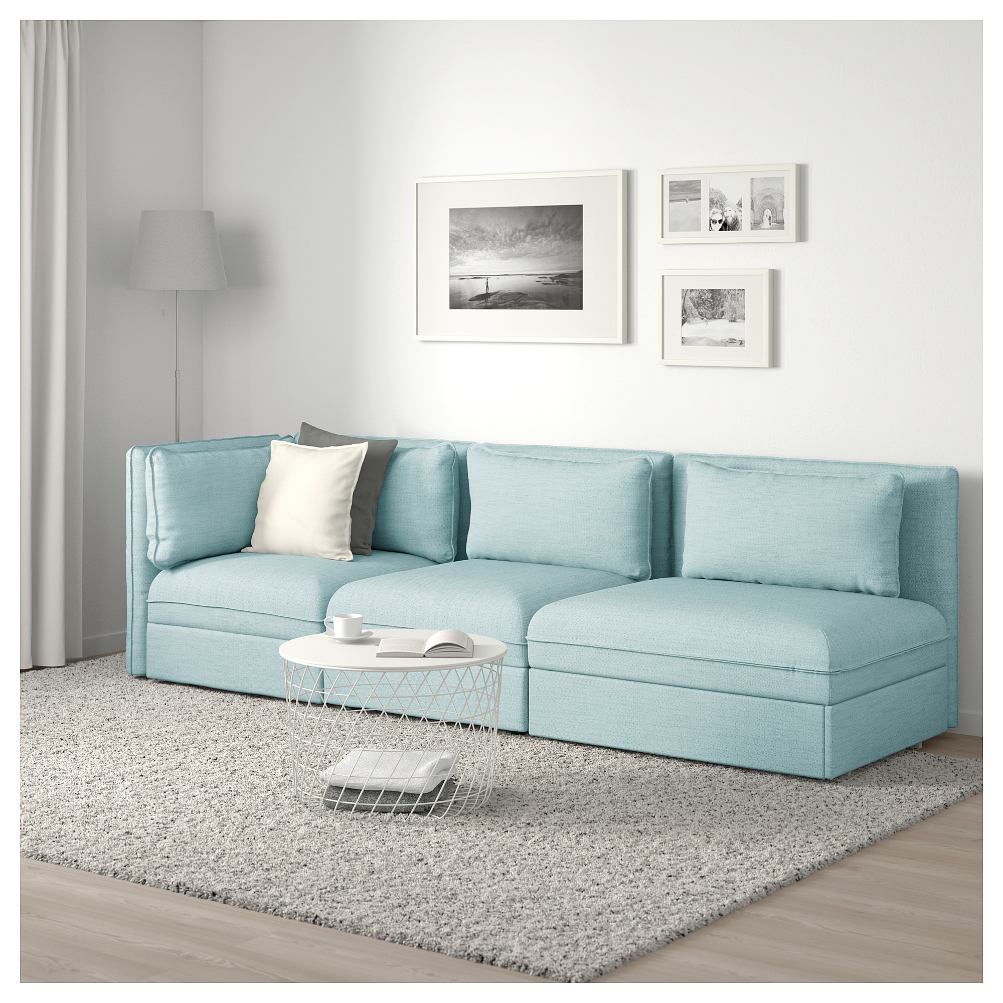 sofa baby blue
