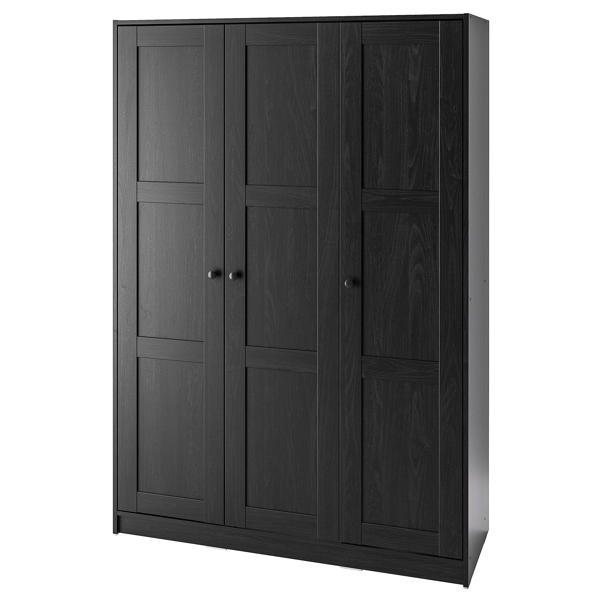 RAKKESTAD wardrobe with doors, black-brown, 117x176 cm IKEA