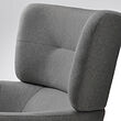 OSKARSHAMN wing chair with footstool