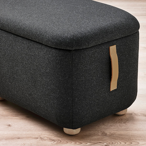 OSKARSHAMN footstool with storage