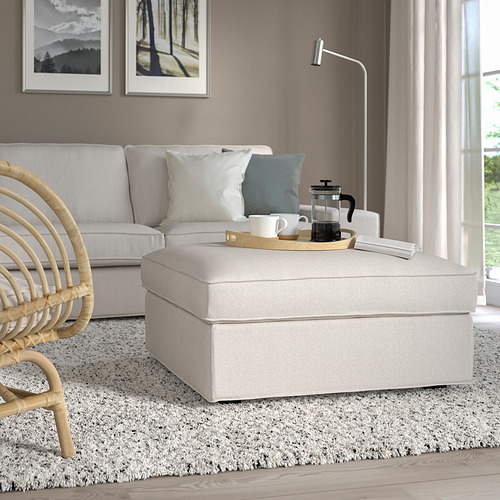 KIVIK footstool with storage