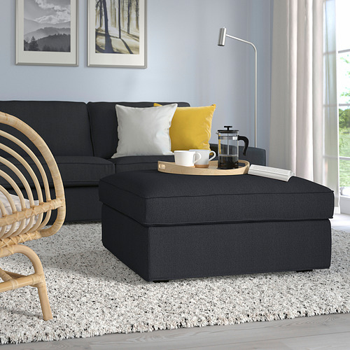 KIVIK footstool with storage