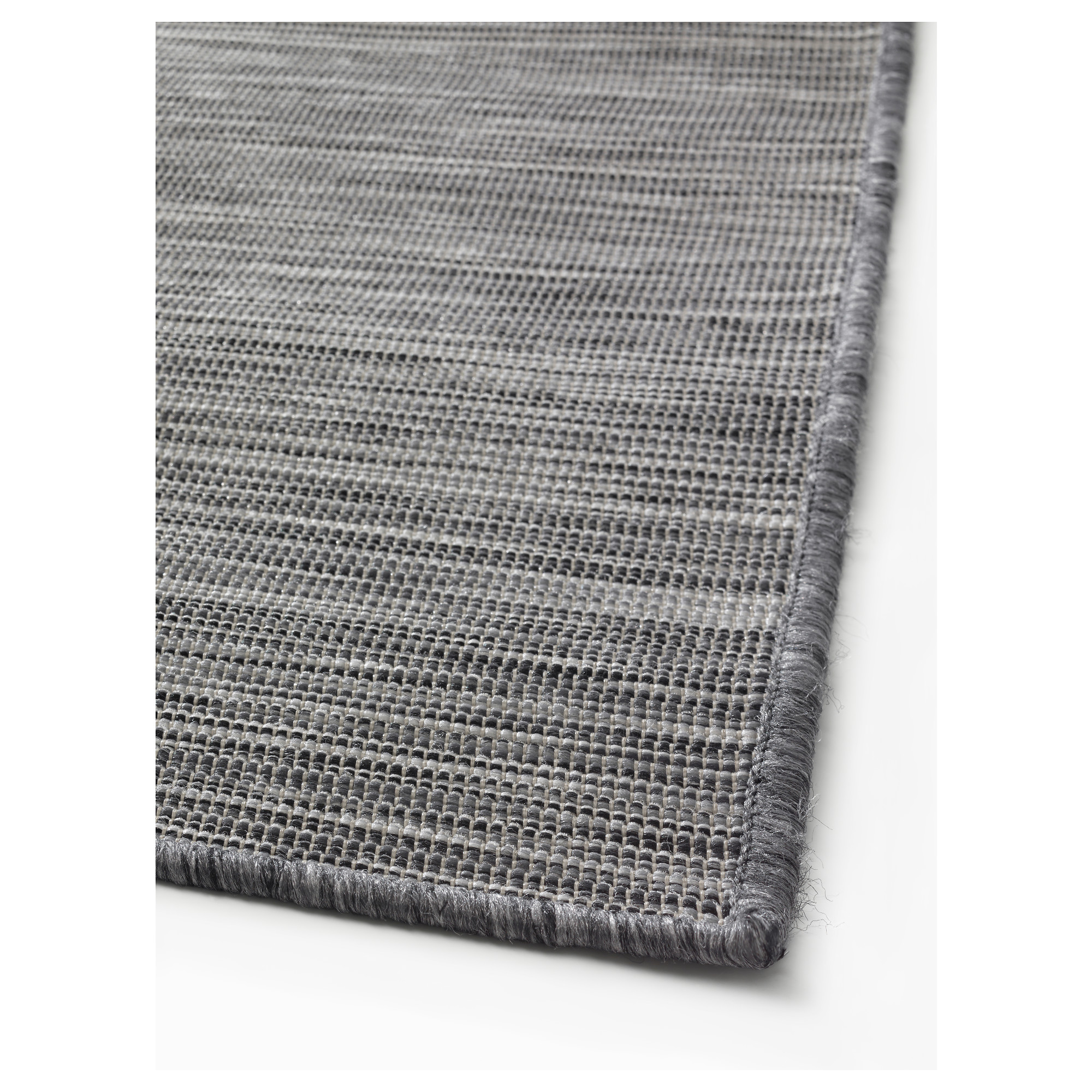 Hodde Rug Flatwoven In Outdoor Grey Black Ikea Hong Kong