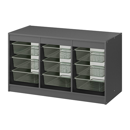 TROFAST storage combination with boxes