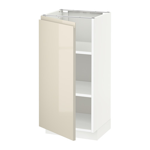 METOD base cabinet with shelves