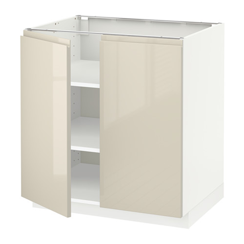 METOD base cabinet with shelves/2 doors