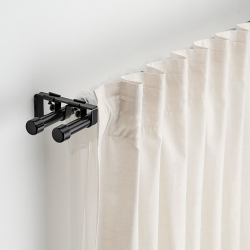 BEKRÄFTA double curtain rod set