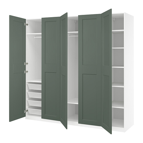 PAX/GRIMO wardrobe combination