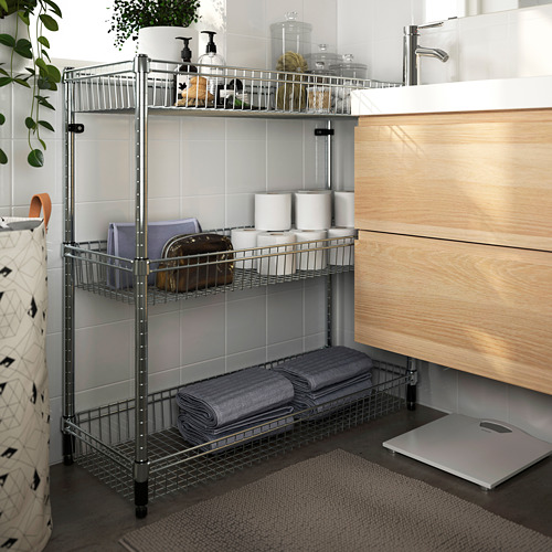 OMAR shelving unit with 3 baskets