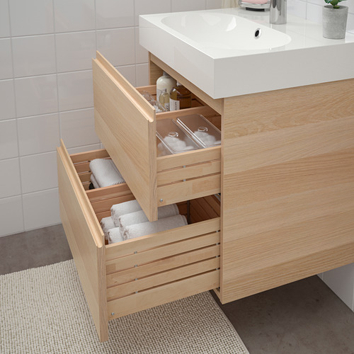 BRÅVIKEN/GODMORGON wash-stand with 2 drawers