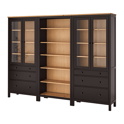 HEMNES storage combination w doors/drawers