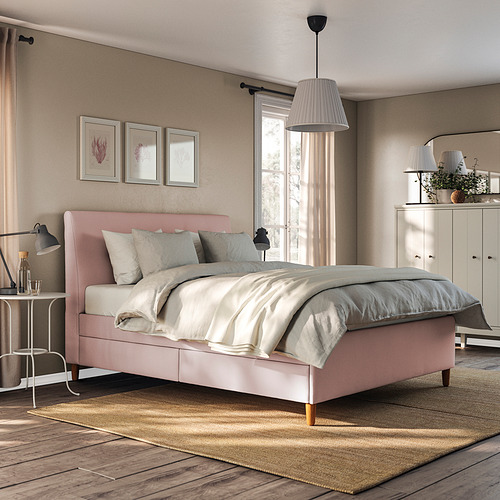 IDANÄS upholstered storage bed