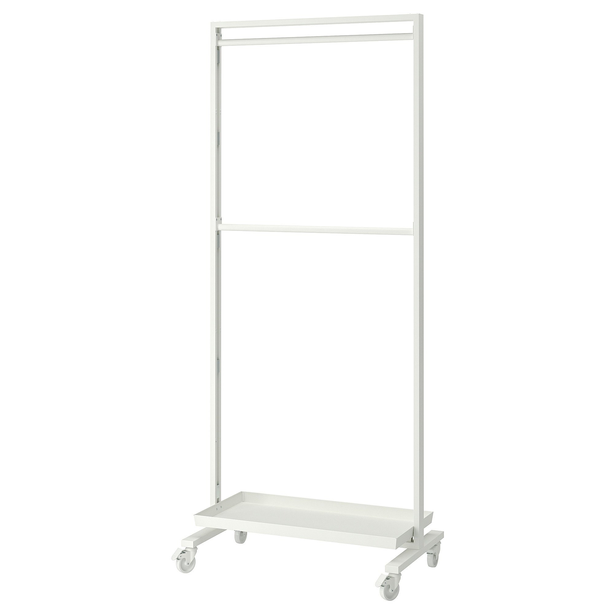 MITTZON frame w cstrs/clths rail/disp shlf