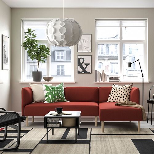 LILLEHEM 3-seat modular sofa w chaise longue