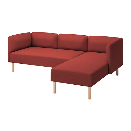LILLEHEM 3-seat modular sofa w chaise longue