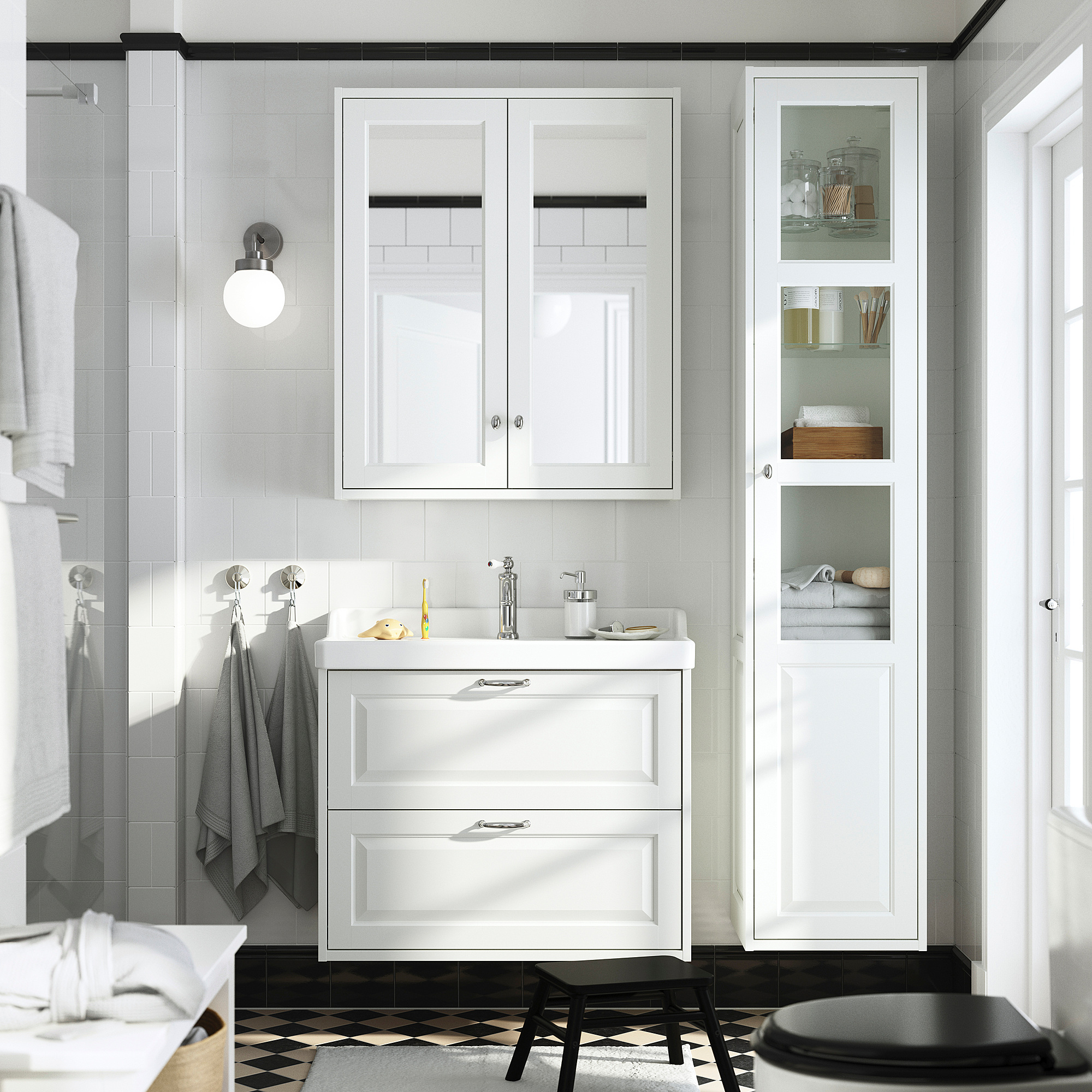 TÄNNFORSEN wash-stand with drawers