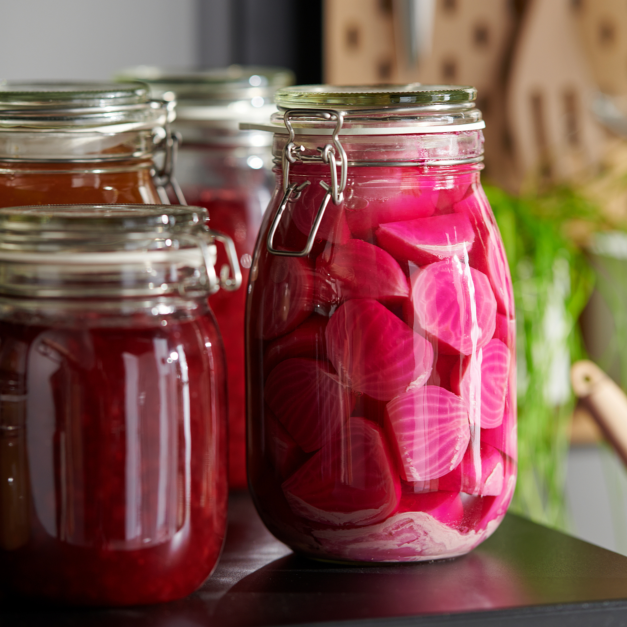 KORKEN jar with lid