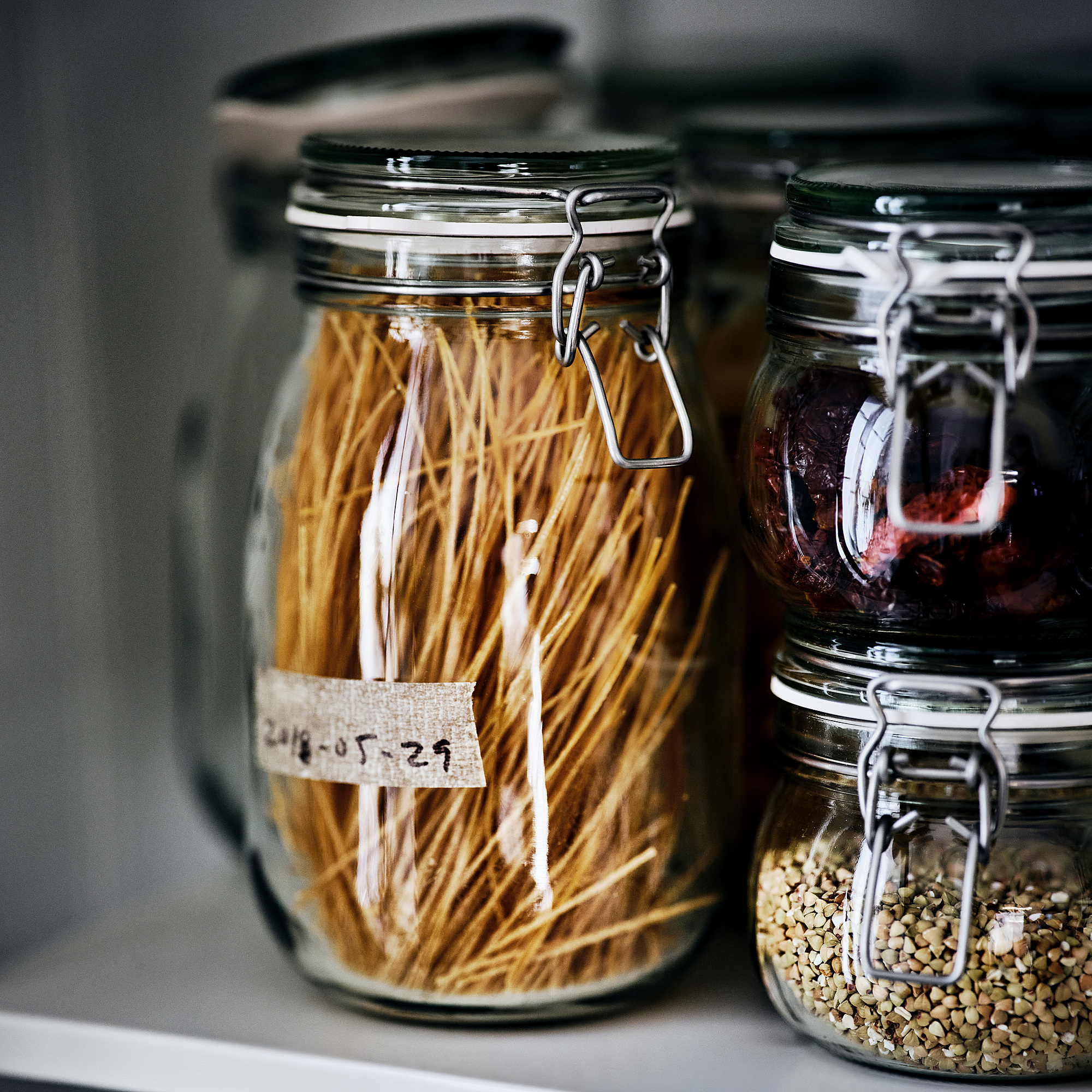 KORKEN jar with lid