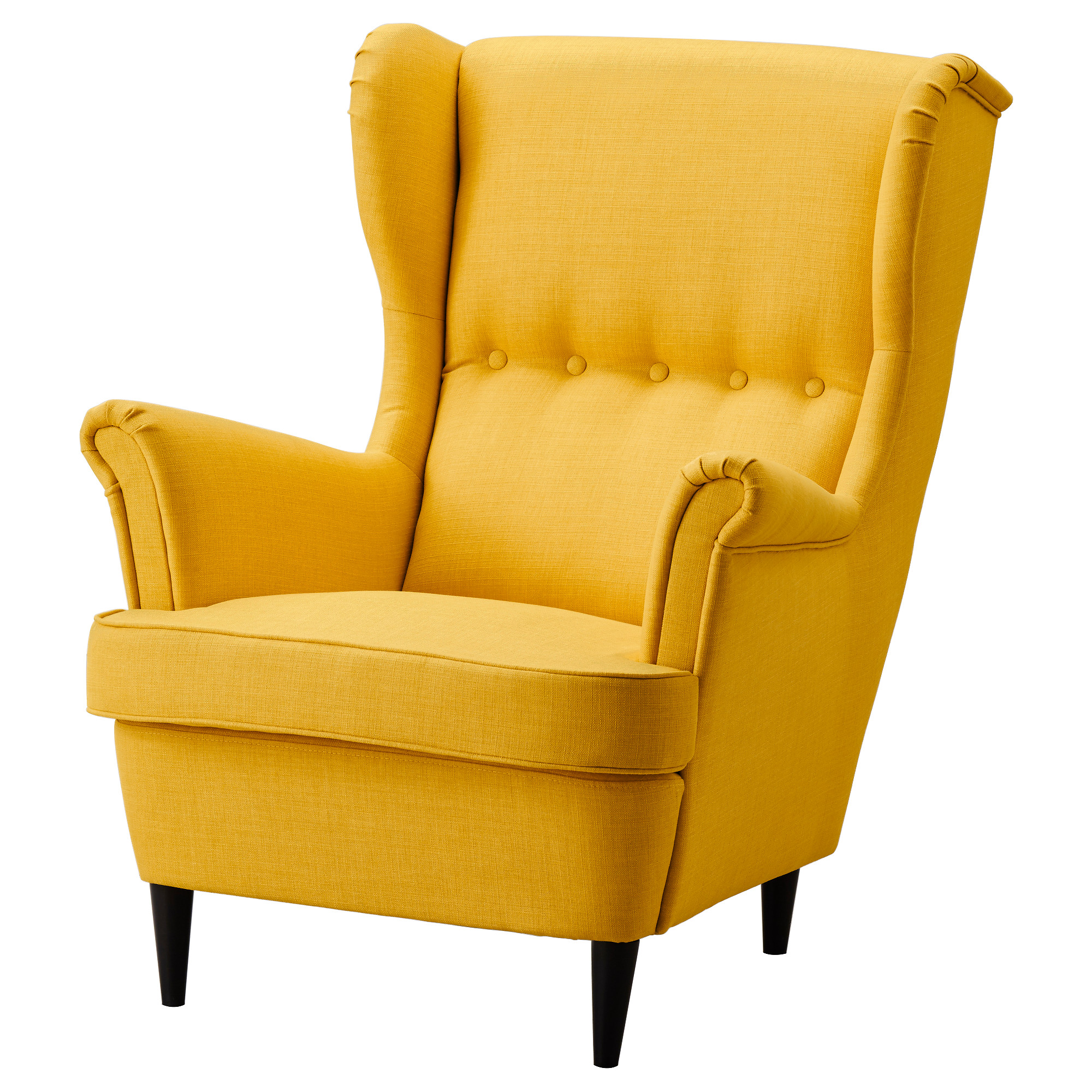 STRANDMON, 扶手椅, Skiftebo 黃色, 82x96x101 cm