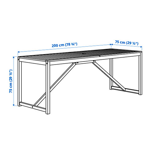 NÄMMARÖ table, outdoor