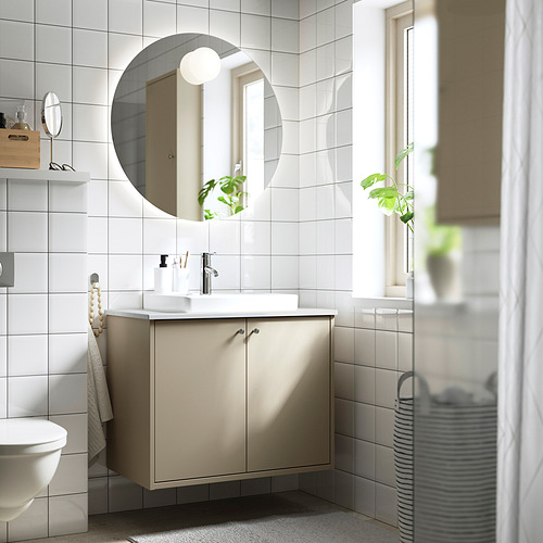 HAVBÄCK/ORRSJÖN wash-stnd w doors/wash-basin/tap