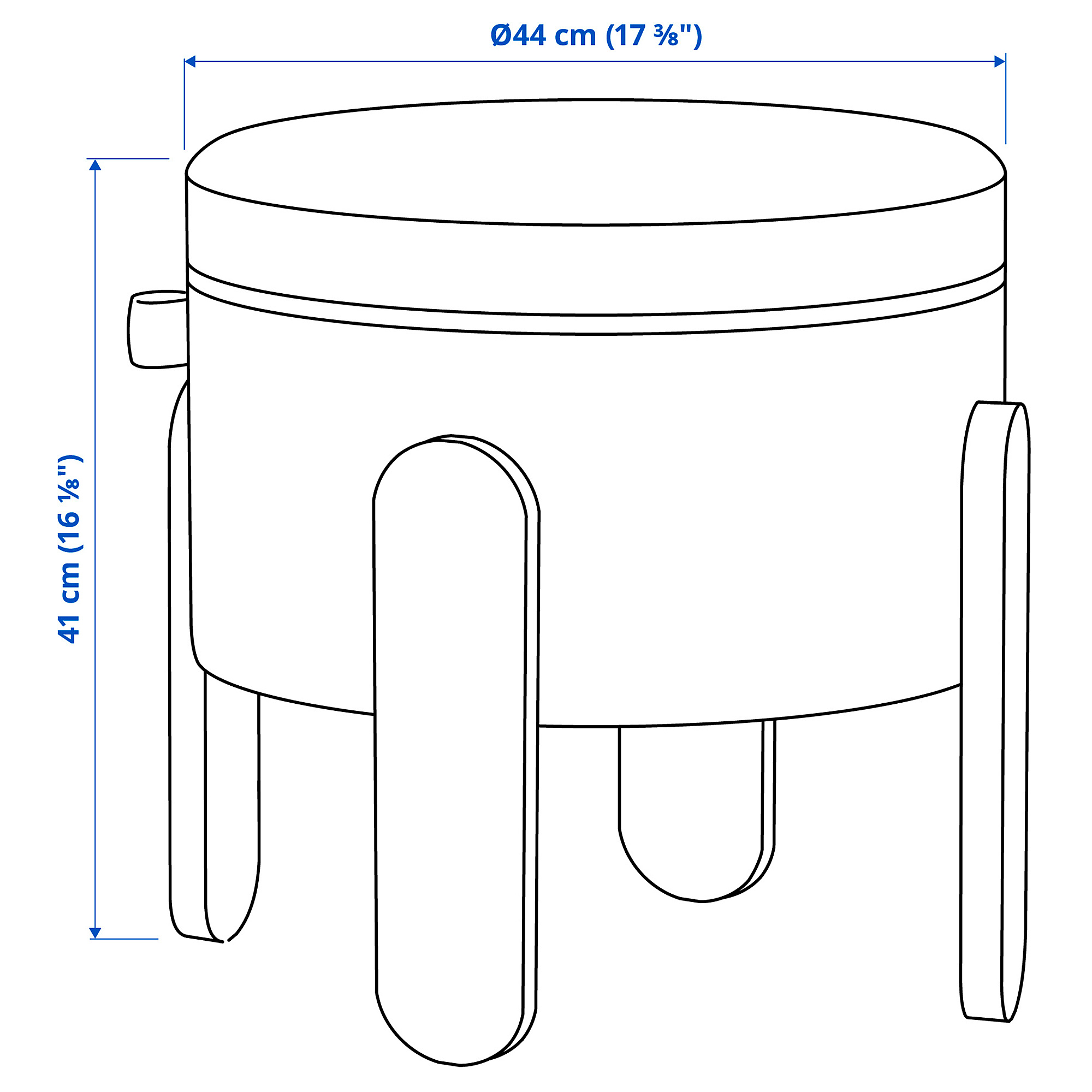 FÖRLUNDA pouffe