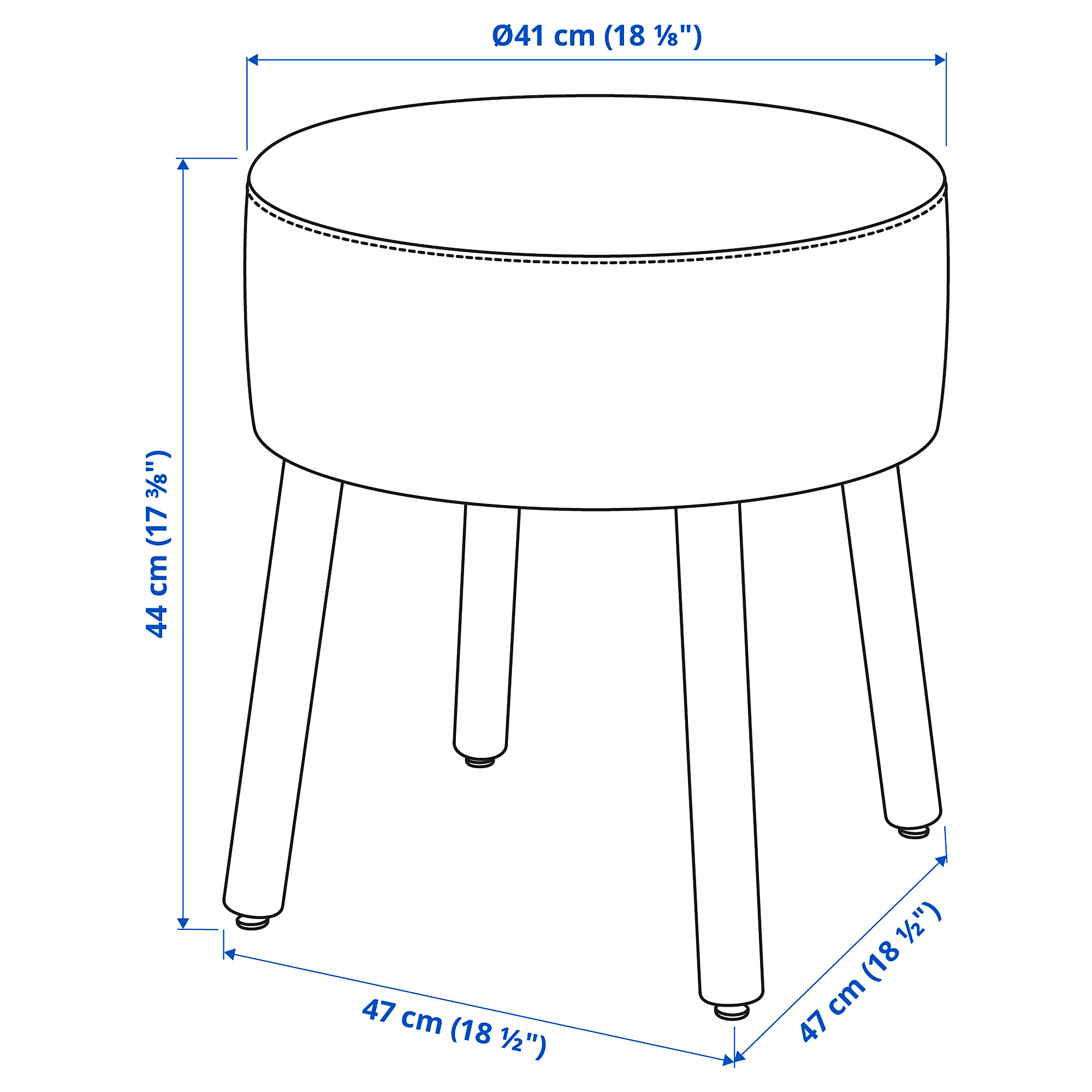 MÖRTFORS pouffe
