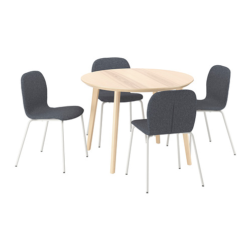 KARLPETTER/LISABO table and 4 chairs