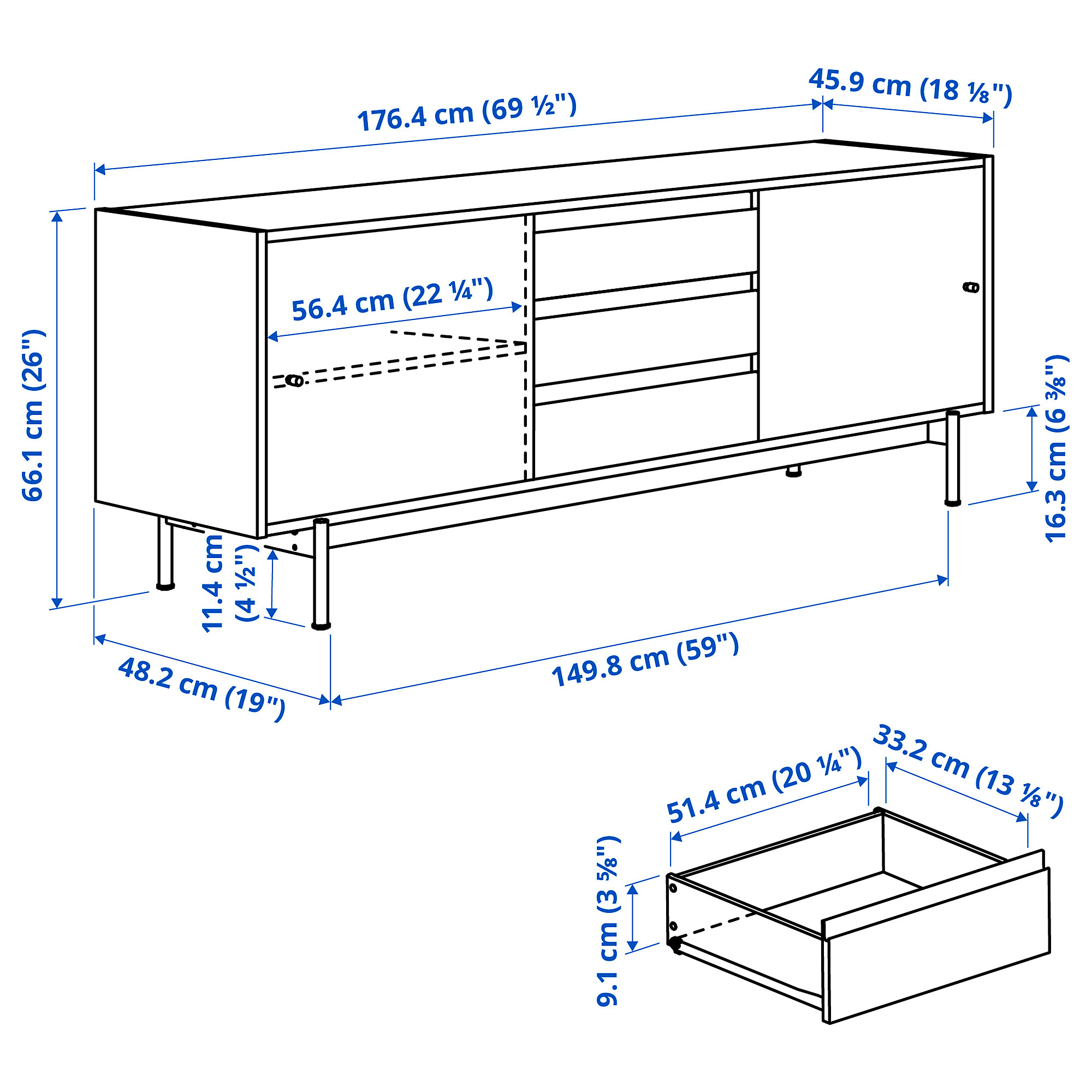 RÅDMANSÖ TV bench