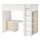 SMÅSTAD - loft bed, white birch/with desk with 3 drawers | IKEA Hong Kong and Macau - PE789036_S1