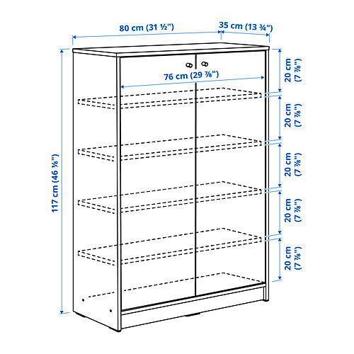 KLEPPSTAD shoe cabinet/storage