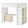 SMÅSTAD - loft bed, white birch/with desk with 4 drawers | IKEA Hong Kong and Macau - PE789051_S1