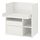 SMÅSTAD - 書檯, 白色 附框/附2個抽屜 | IKEA 香港及澳門 - PE789071_S1