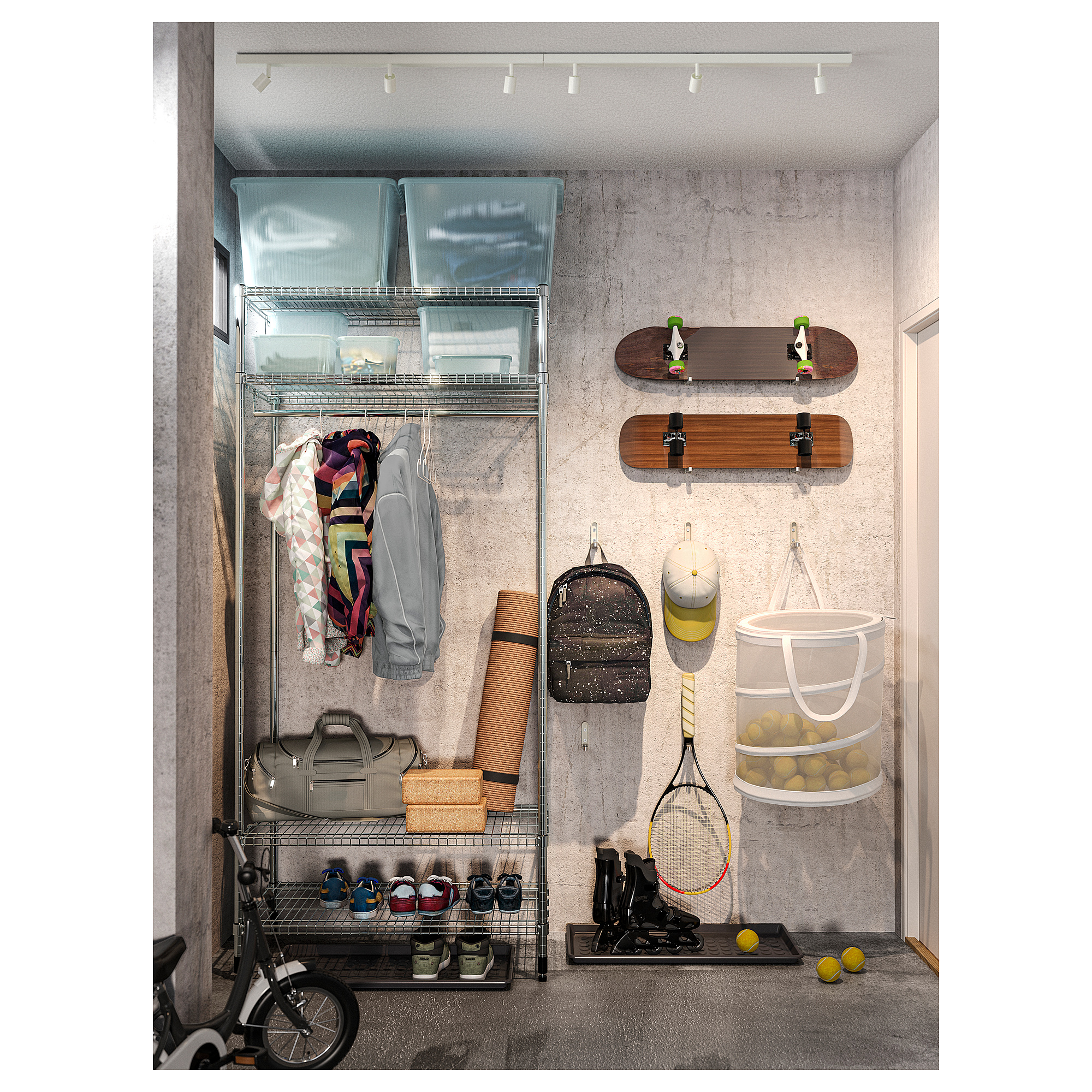 BÄVE LED ceiling track, 3-spots