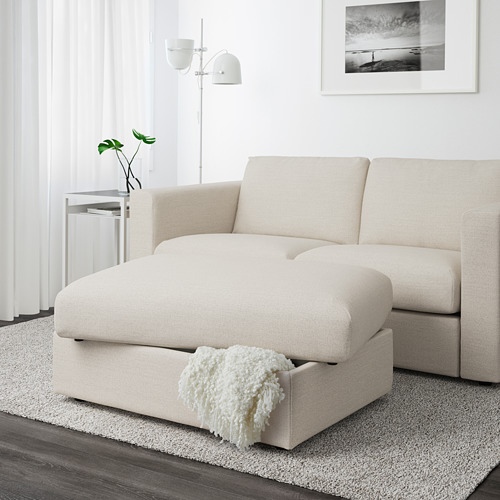 VIMLE footstool with storage