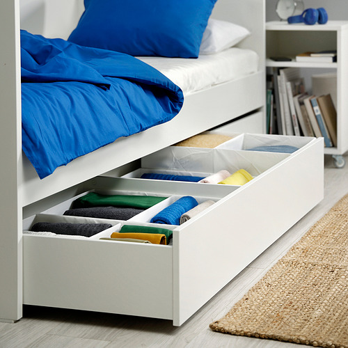 VIHALS bed storage box, set of 2