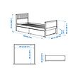SMYGA bed frame with storage