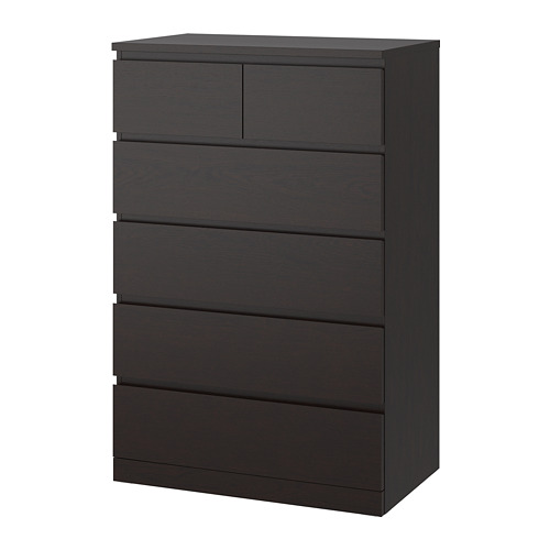 MALM chest of 6 drawers