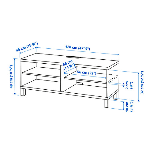 BESTÅ TV bench