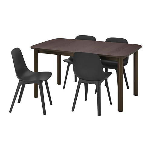 ODGER/STRANDTORP table and 4 chairs
