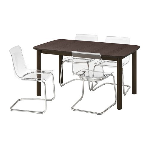 TOBIAS/STRANDTORP table and 4 chairs