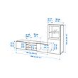 BESTÅ 電視貯物組合/玻璃門