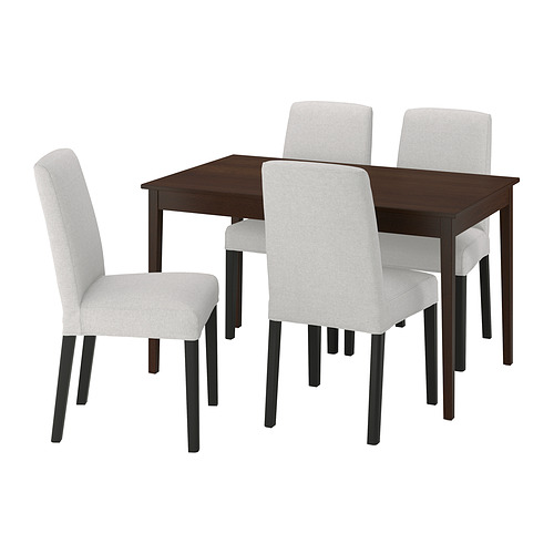 BERGMUND/NÄSINGE table and 4 chairs