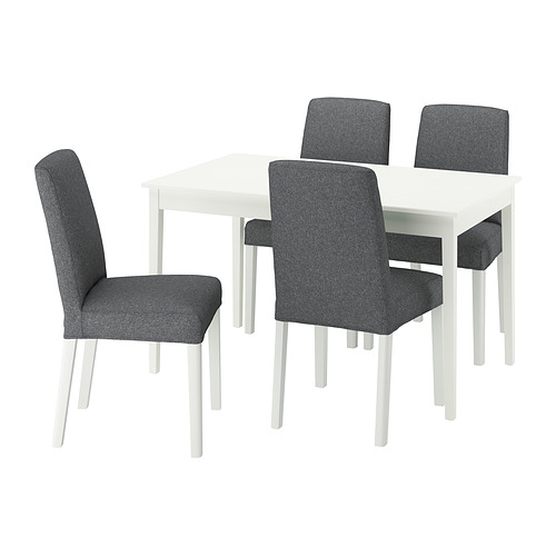 BERGMUND/NÄSINGE table and 4 chairs