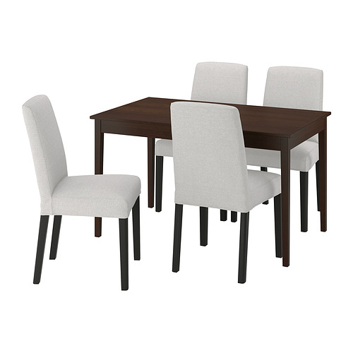 BERGMUND/NÄSINGE table and 4 chairs